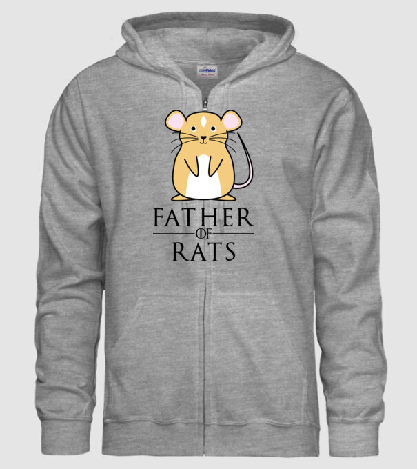 Father of Rats minta szürke pólón