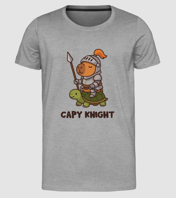 Capy knight minta szürke pólón