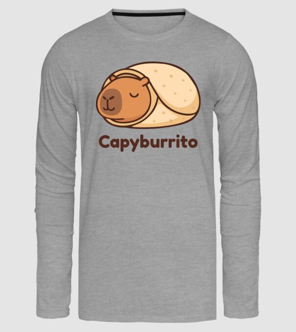 Capyburrito minta szürke pólón