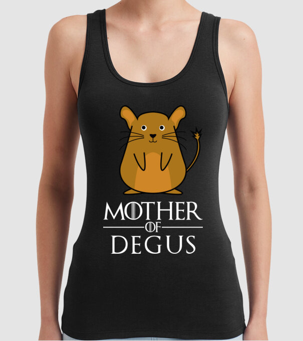 Mother of Degus minta fekete pólón