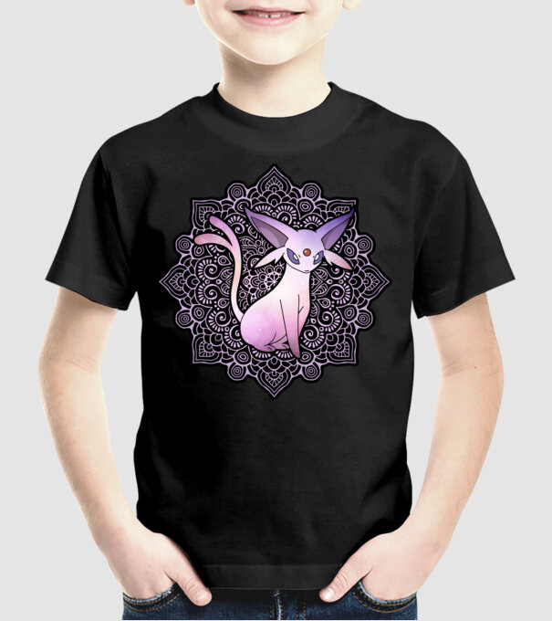 Espeon minta fekete pólón