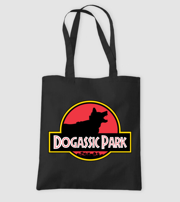 Dogassic Park minta fekete pólón