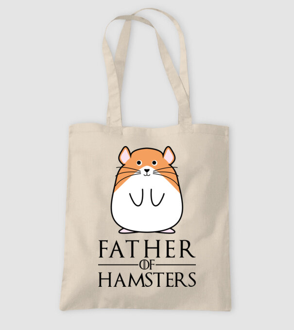 Father of Hamsters minta homokszín pólón
