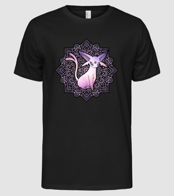 Espeon minta fekete pólón