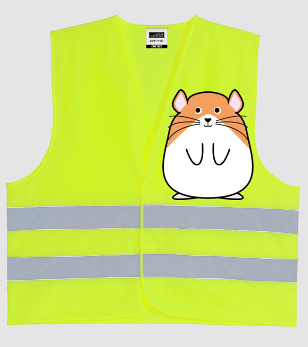 Hörcsög minta neonsárga pólón