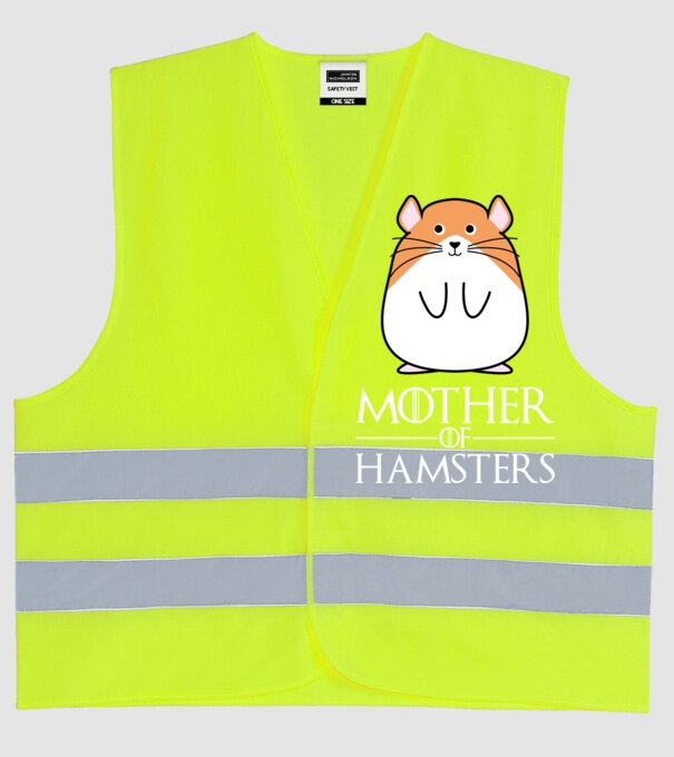 Mother of Hamsters minta neonsárga pólón