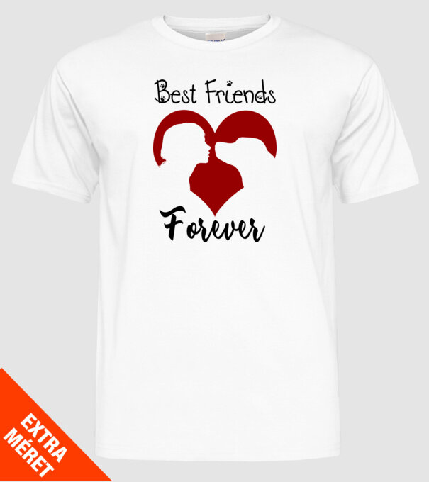 Best Friends Forever (nő) minta fehér pólón