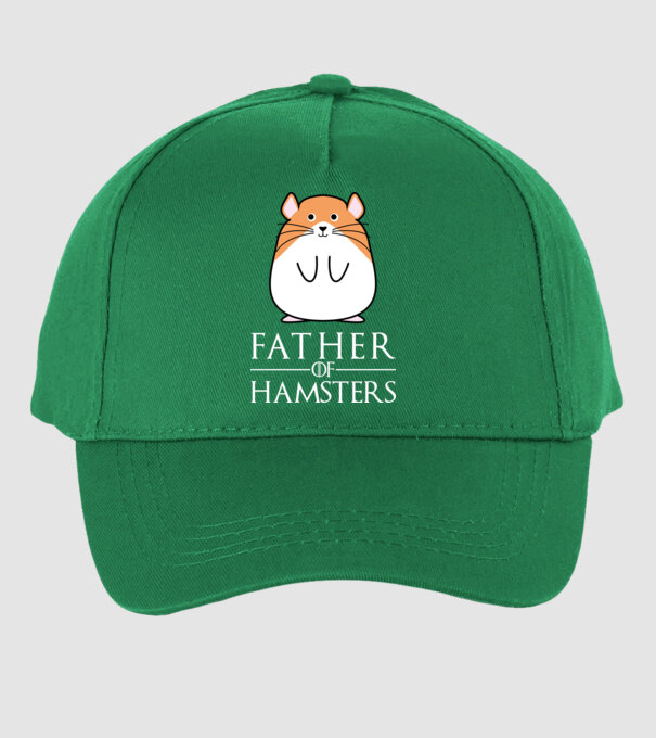 Father of Hamsters minta zöld pólón