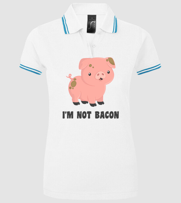 I'm not bacon minta fehér pólón