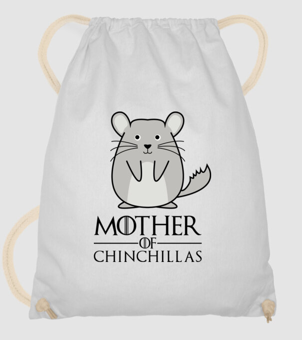Mother of Chinchillas minta fehér pólón