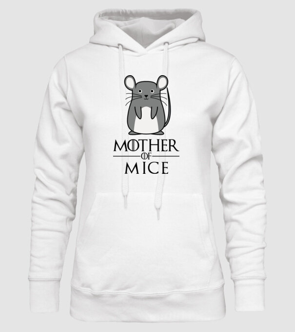 Mother of Mice minta fehér pólón