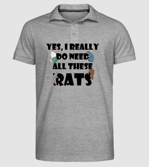 Need rats minta szürke pólón