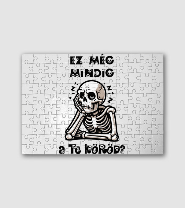 Ez még mindig a te köröd? minta fehér pólón