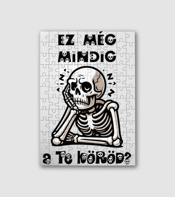 Ez még mindig a te köröd? minta fehér pólón