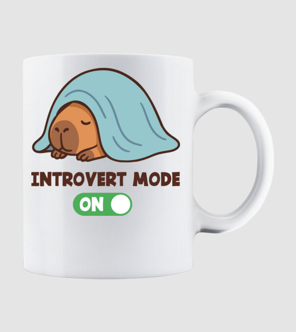Introvert mode minta fehér pólón