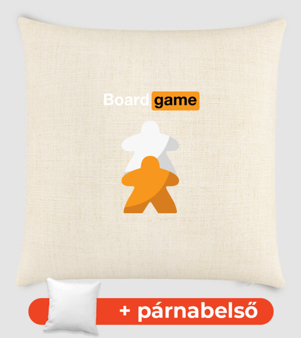 Board game minta homokszín pólón