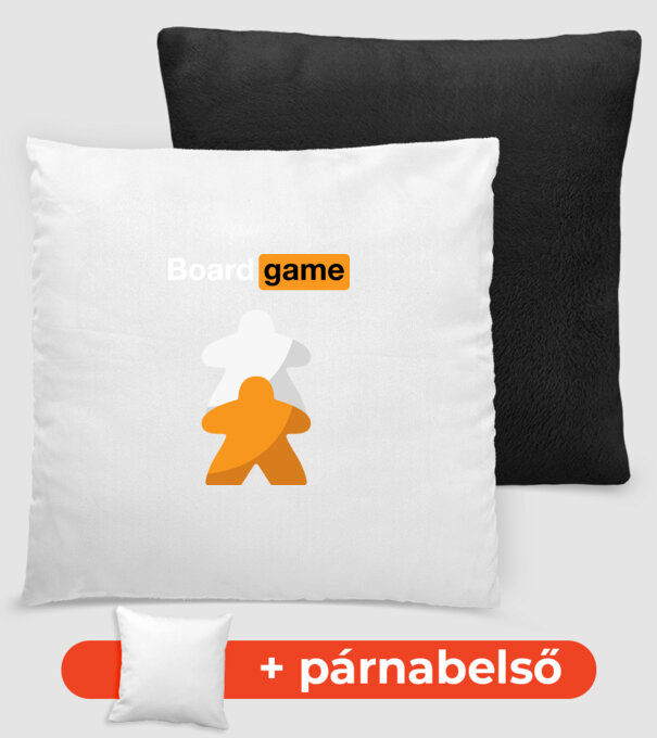 Board game minta fekete pólón
