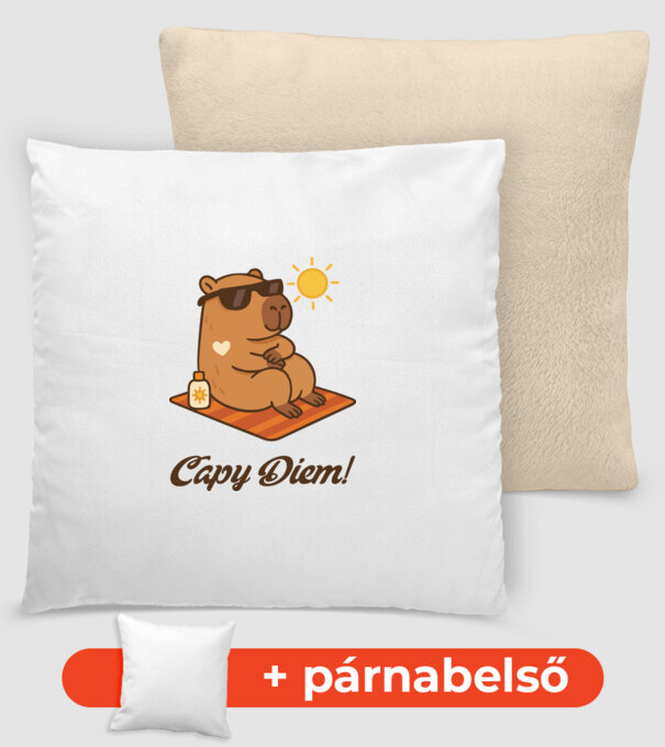 Capy Diem minta homokszín pólón