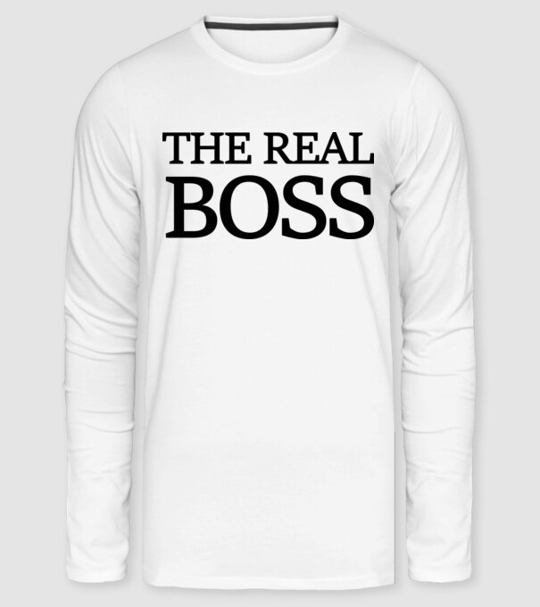 THE REAL BOSS minta fehér pólón