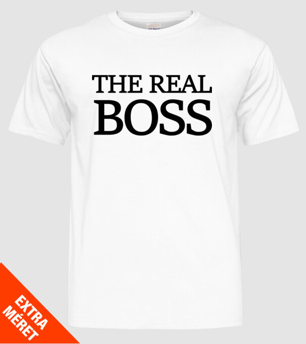 THE REAL BOSS minta fehér pólón