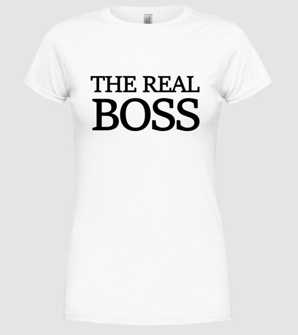THE REAL BOSS minta fehér pólón