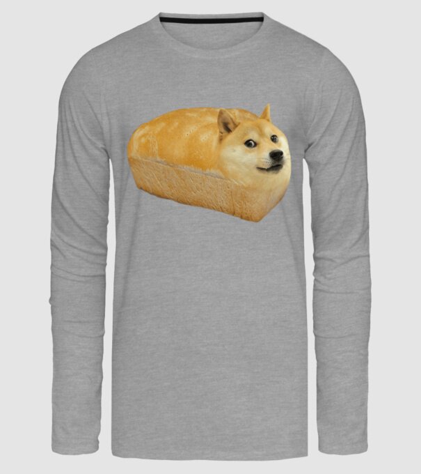 Doge minta szürke pólón