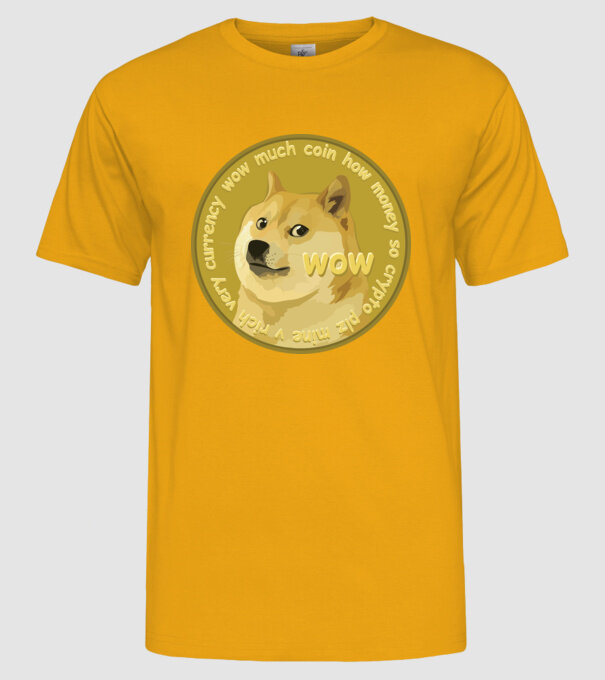 Shiba Inu wow minta sárga pólón