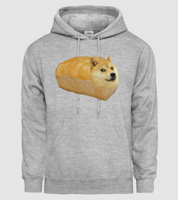 Doge minta szürke pólón
