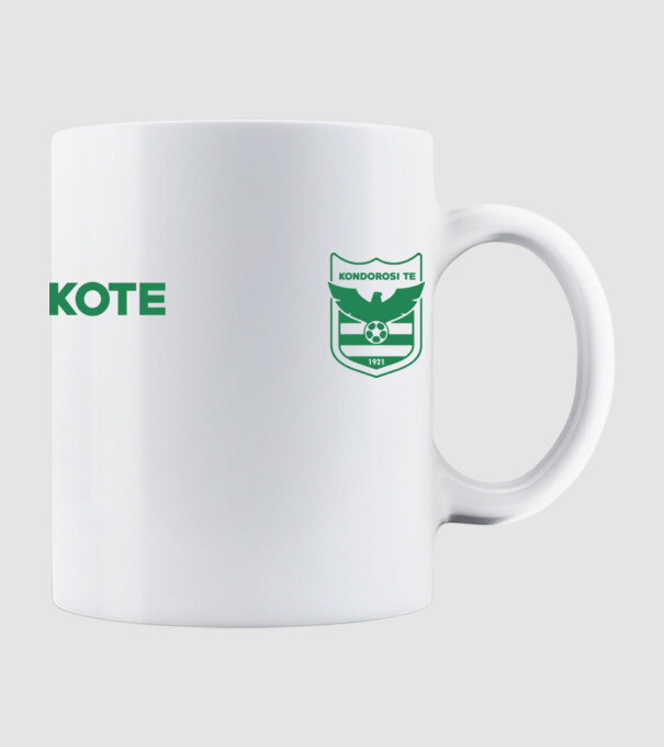 KOTE Új zöld címer minta fehér pólón