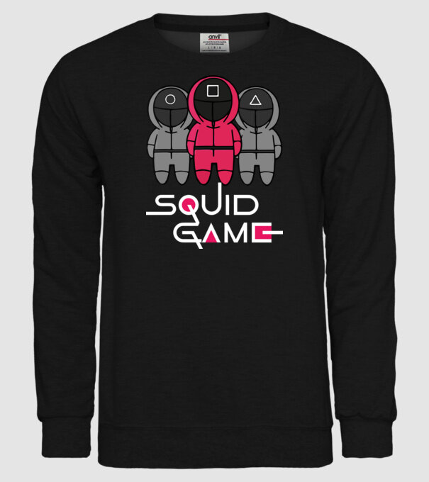 Squid Game - Nyerd meg az életed minta fekete pólón