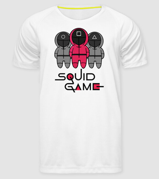 Squid Game - Nyerd meg az életed minta fehér pólón