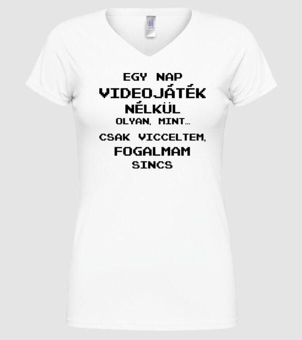 Game minta fehér pólón