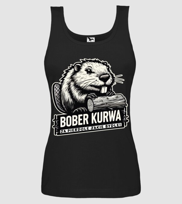 Bober Kurwa minta fekete pólón