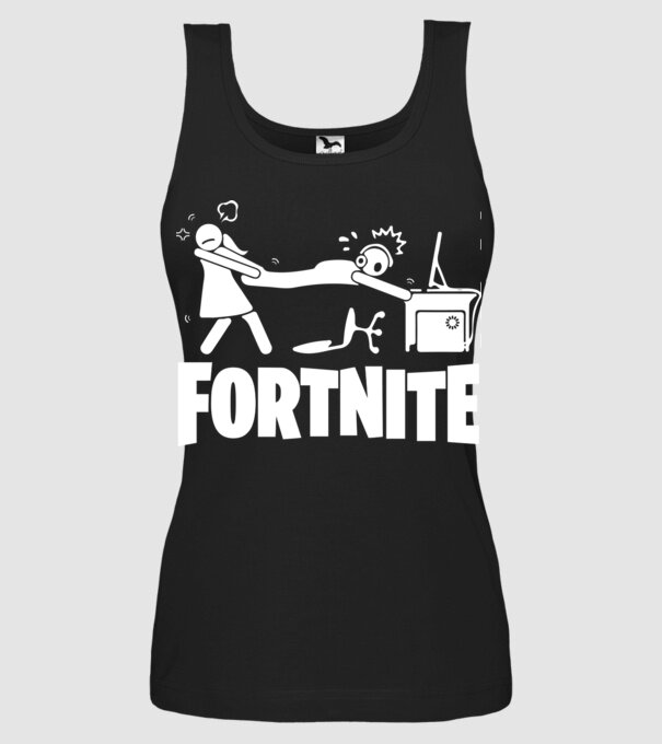 Fortnite minta fekete pólón