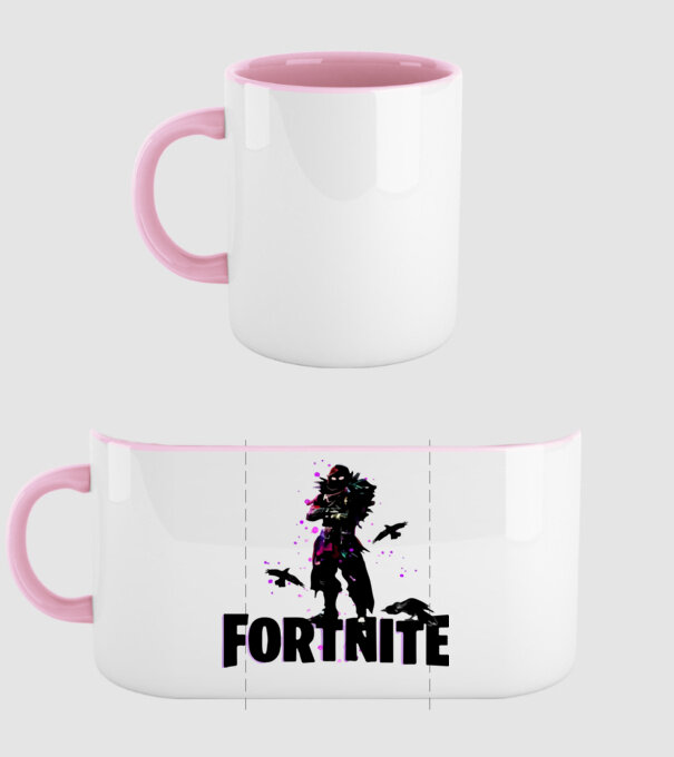 Fortnite Character minta világos rózsaszín pólón