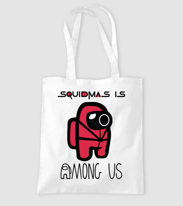SquidMas is Among Us minta fehér pólón