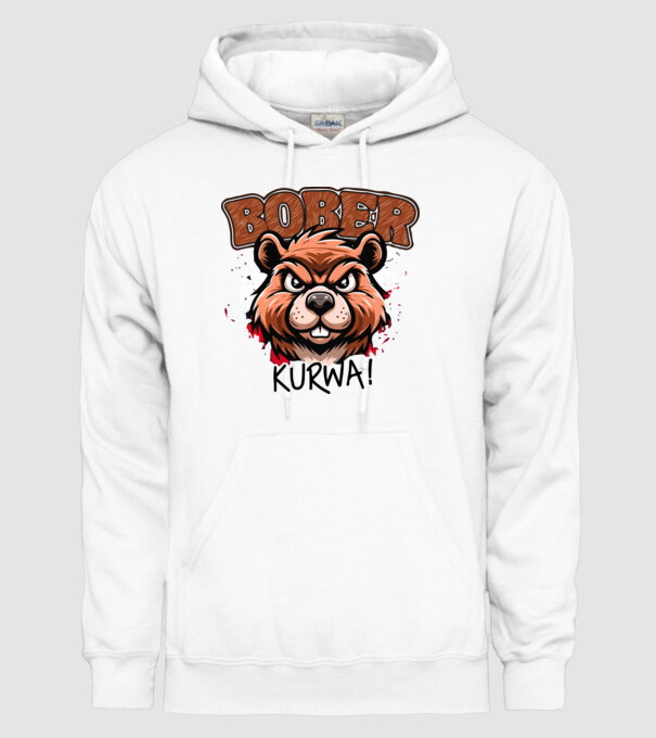 Bober kurva minta fehér pólón