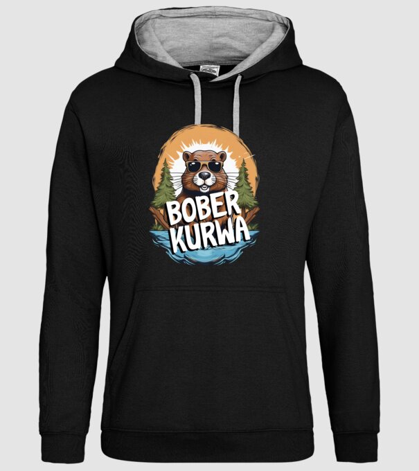 Bober kurwa minta fekete pólón