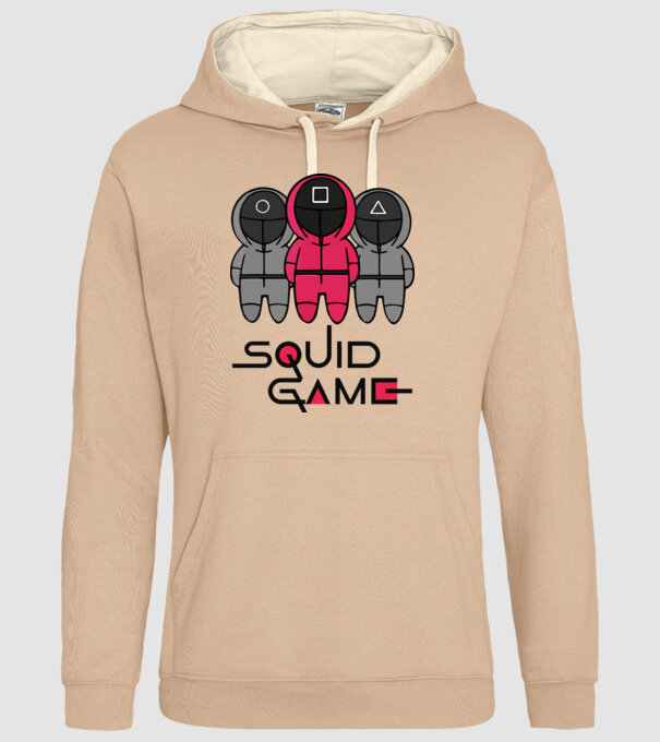 Squid Game - Nyerd meg az életed minta homokszín pólón