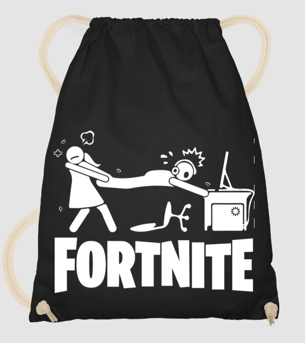 Fortnite minta fekete pólón