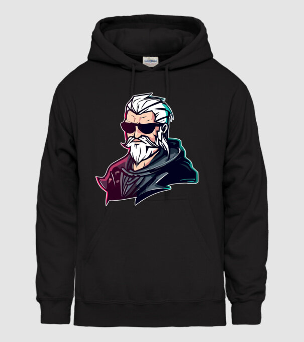 Geralt the witcher minta fekete pólón