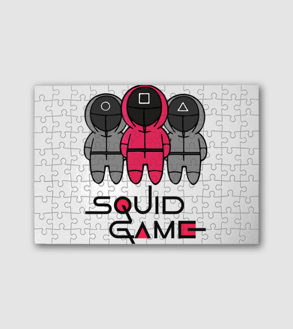 Squid Game - Nyerd meg az életed minta fehér pólón