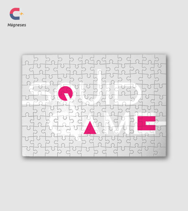 Squid Game minta fehér pólón