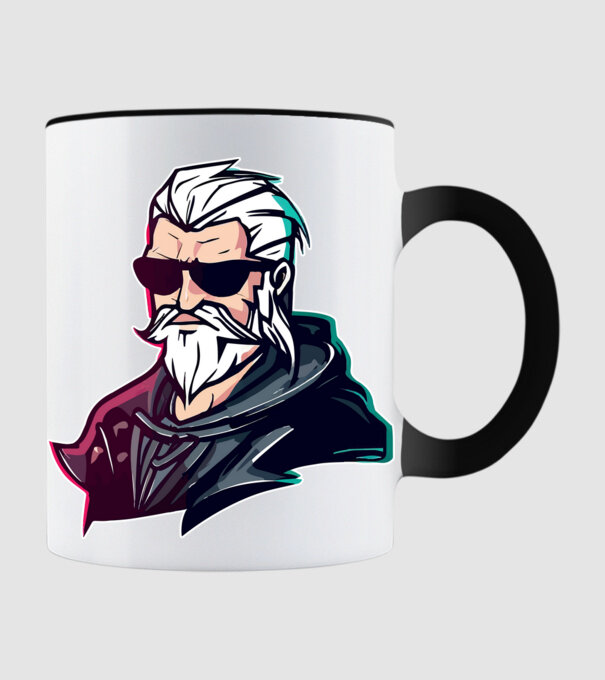 Geralt the witcher minta fekete pólón