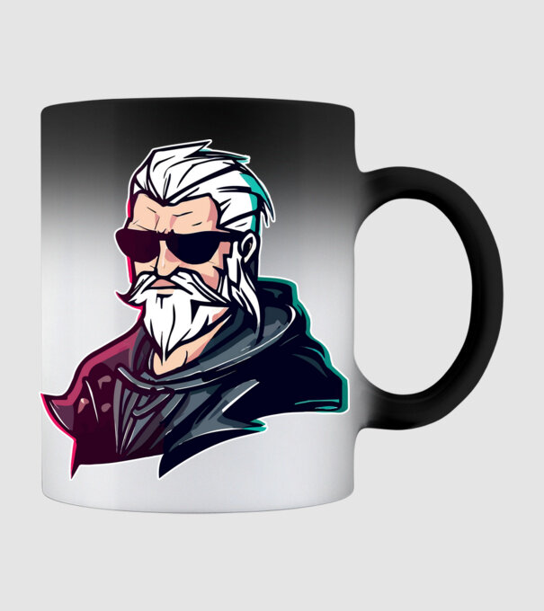 Geralt the witcher minta fekete pólón