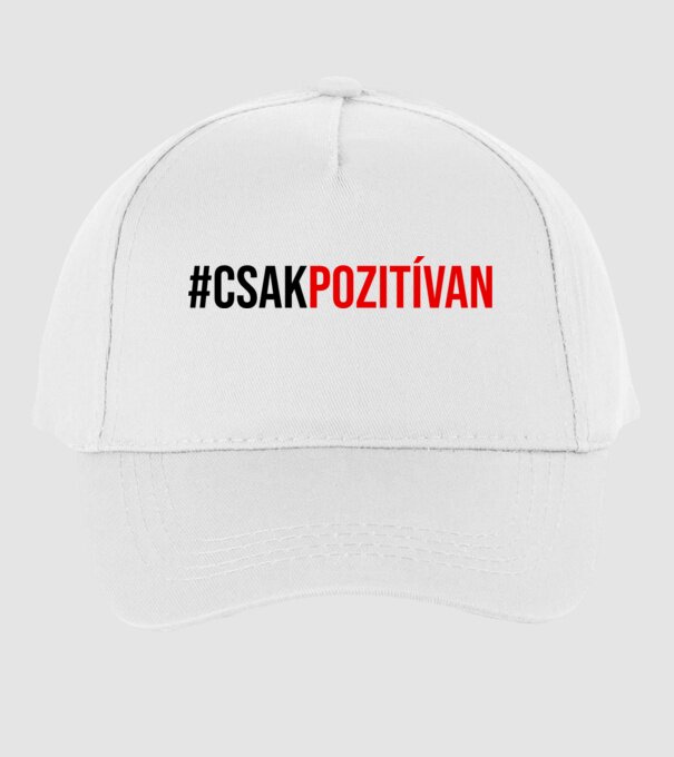 csakpozitívan minta fehér pólón