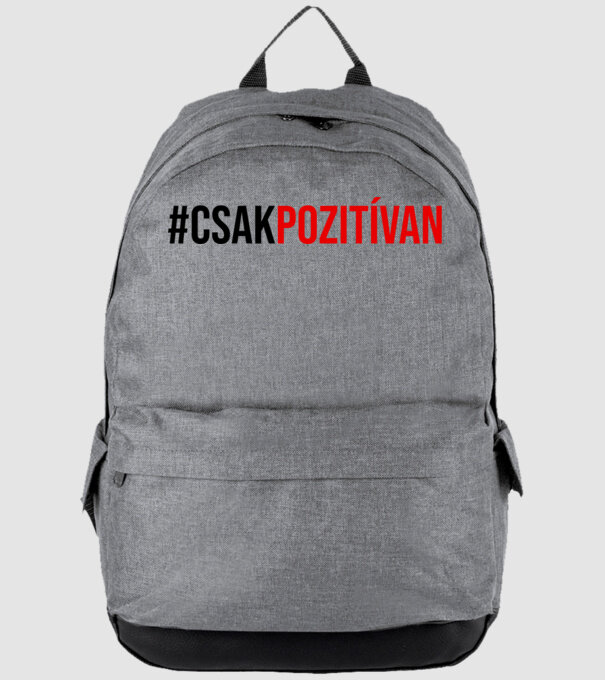 csakpozitívan minta szürke pólón