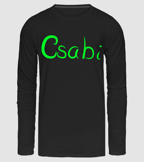 Csabi minta fekete pólón