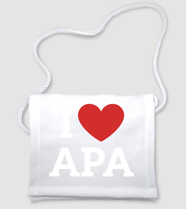 I love Apa minta fehér pólón