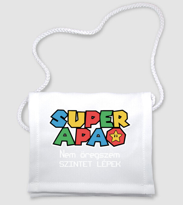 Super APA - nem öregszik minta fehér pólón